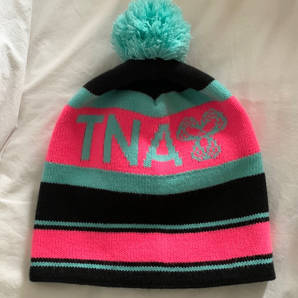 TNA Aritzia pompom toque hat